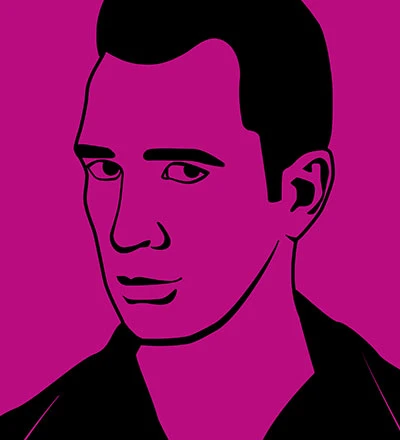 Vector portrait of Kerouac