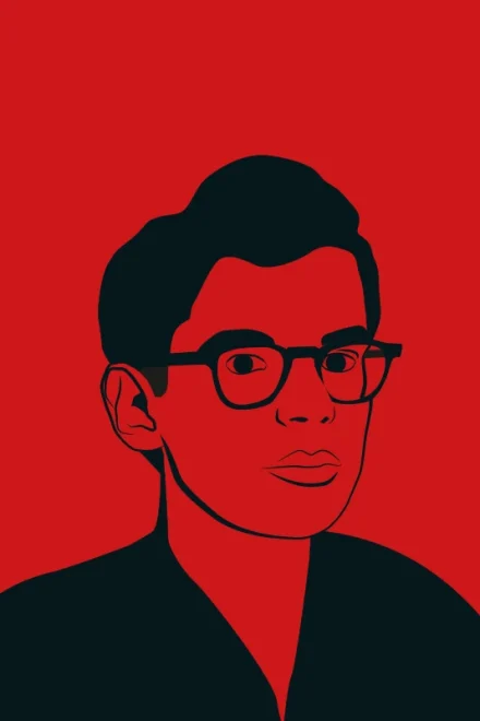 Allen Ginsberg vector portrait