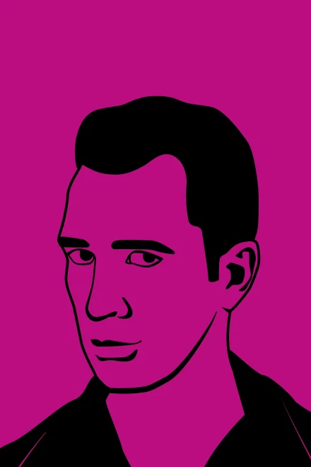Vector portrait of Jack Kerouac
