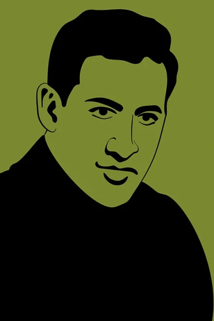 Vector portrait of J. D. Salinger