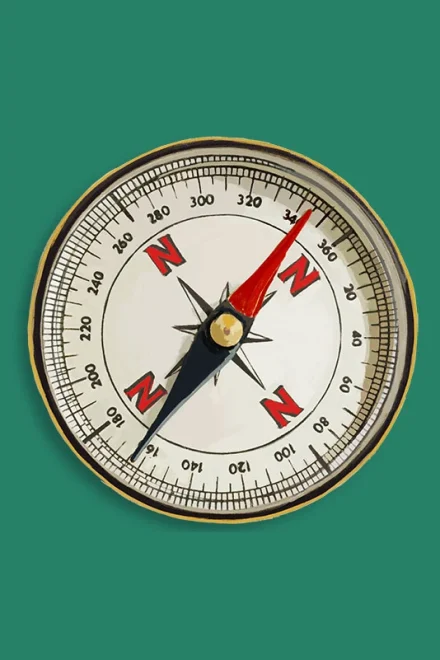 compass with 4 norths