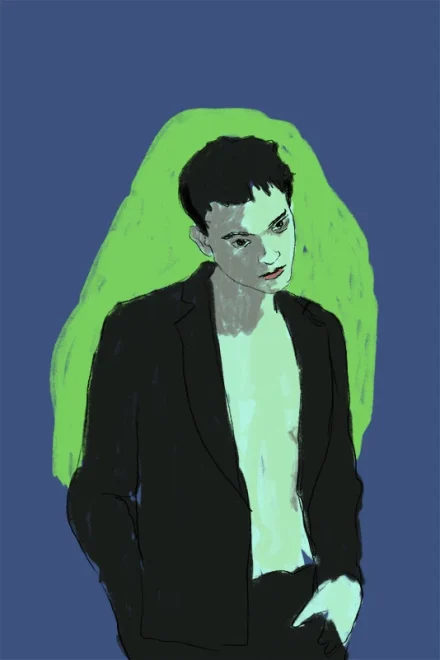 illustration of a young man