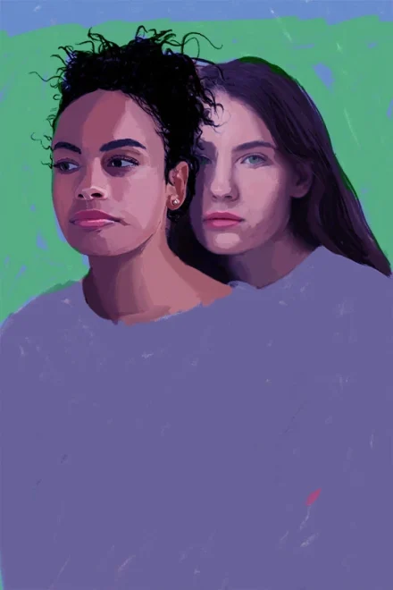 Illustration of two girls