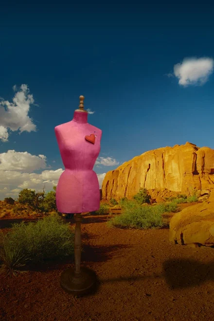 Mannequin in the Australian desert
