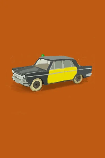 Illustration of a taxi
